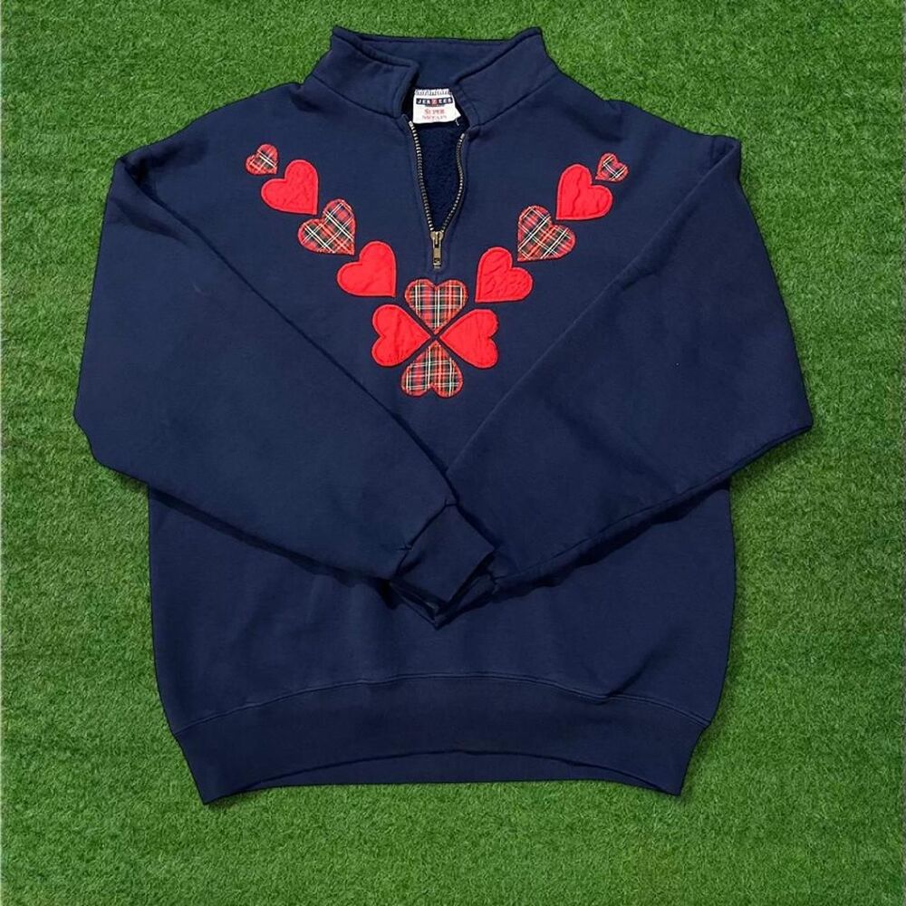 Jerzees Men's Navy and Blue Sweatshirt